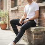 Divided H&M Black Cotton Tapered Cargo Jogger Pants