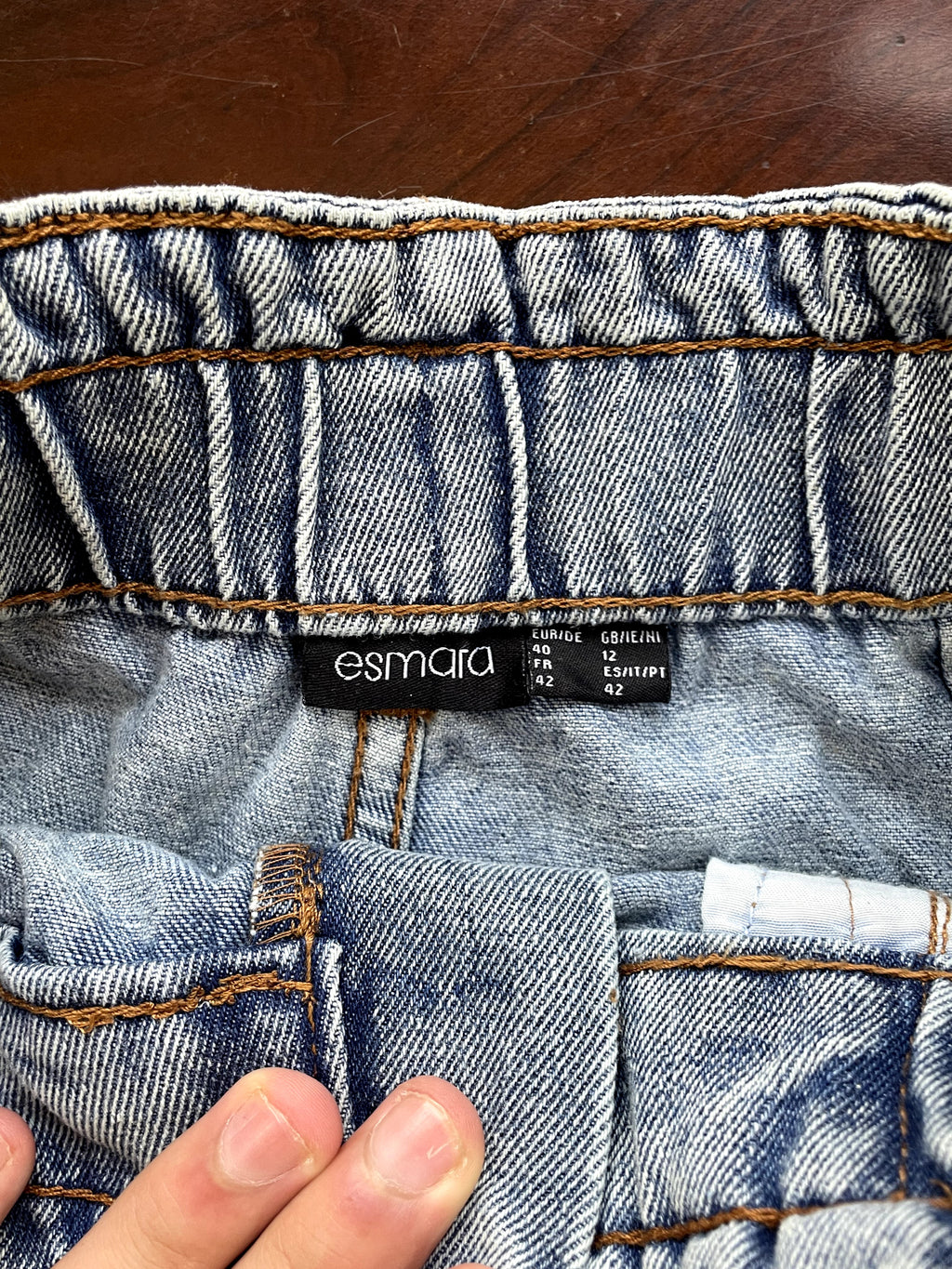 Light Wash High-Waisted Denim Shorts with Self-Tie Belt
