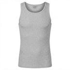 LIVERGY Men's Grey Ribbed Sleeveless Tank Top - Size XL