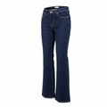 Women's Dark Indigo High-Waisted Flare Denim Jeans