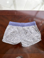 Cornflower Blue Marled Drawstring Athletic Shorts
