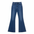 High-Waisted Blue Flare Denim Jeans