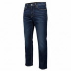 Women's Dark Blue Slim-Fit Straight-Leg Denim True Denim Jeans