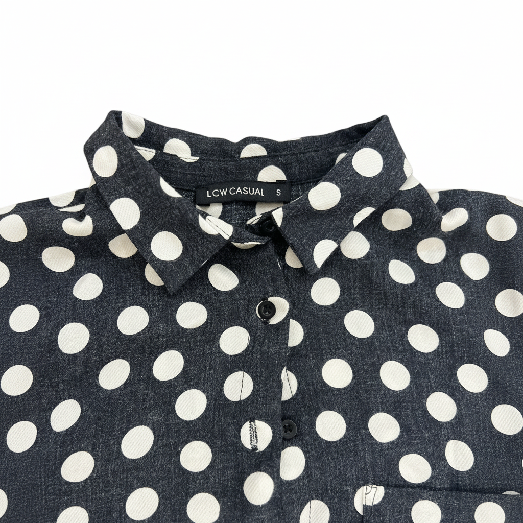 LCW Casual Women's Polka Dot Long Sleeve Shirt
