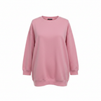 Dunnes Women's Soft Pink Crew Neck Fleece Sweatshirt - Size M