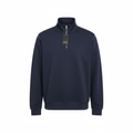 Men's Livergy Navy Blue Quarter-Zip Sweatshirt Pullover