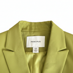 PRINCIPLES Women's Lime Green Tailored Single-Button Blazer