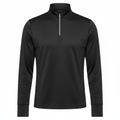 Crivit Men's Black Quarter-Zip Long Sleeve Athletic Top