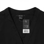 Women's Black Lightweight Open-Front Kimono Cardigan