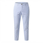 H&M L.O.G.G. Women's Blue and light blue Striped Tailored Tr