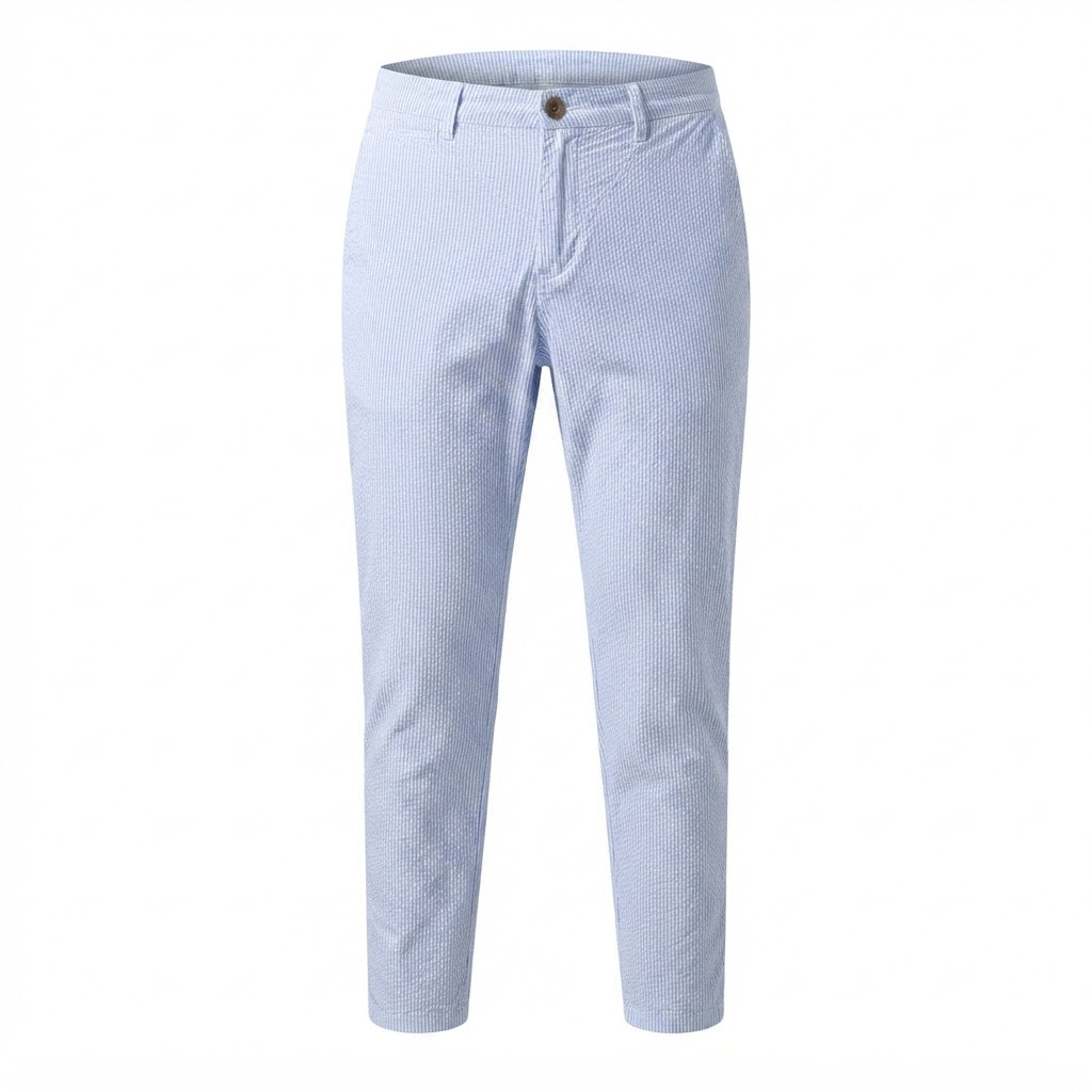 H&M L.O.G.G. Women's Blue and light blue Striped Tailored Tr