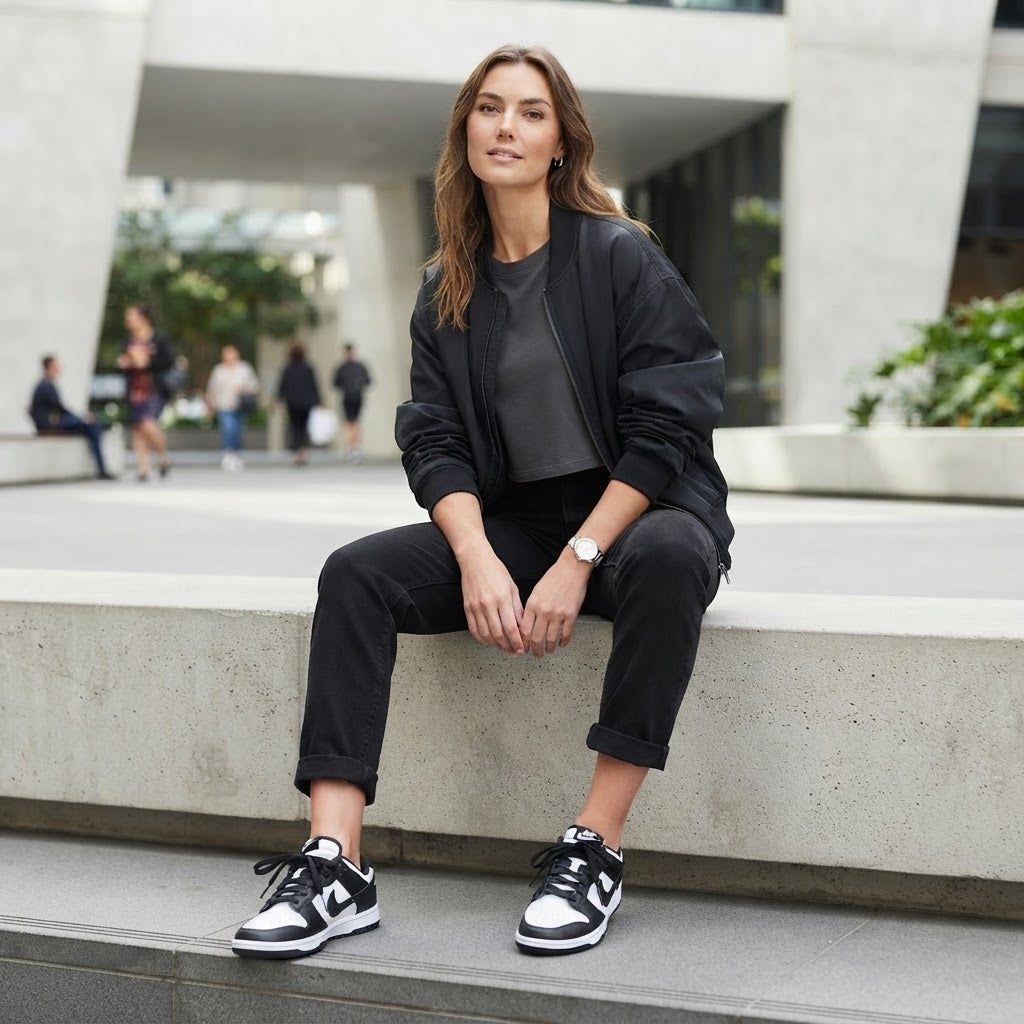 NIKE Nike Dunk Low Panda Black White Sneakers