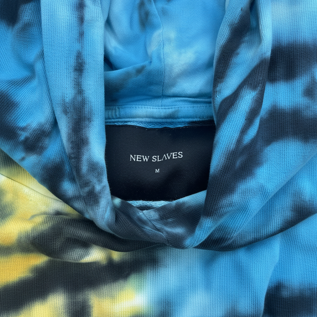 New Slaves Multi-Color Tie-Dye French Terry Hoodie - Size M