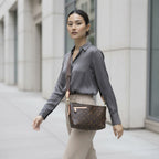LOUIS VUITTON Monogram Canvas Crossbody Bag with Textile Str