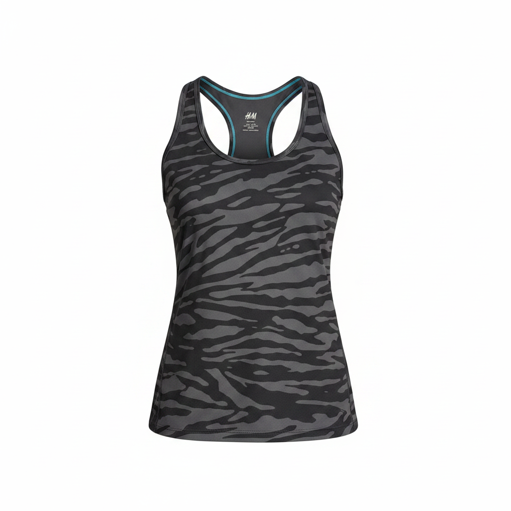 H&M Sport Women's Tiger Print Racerback Tank Top