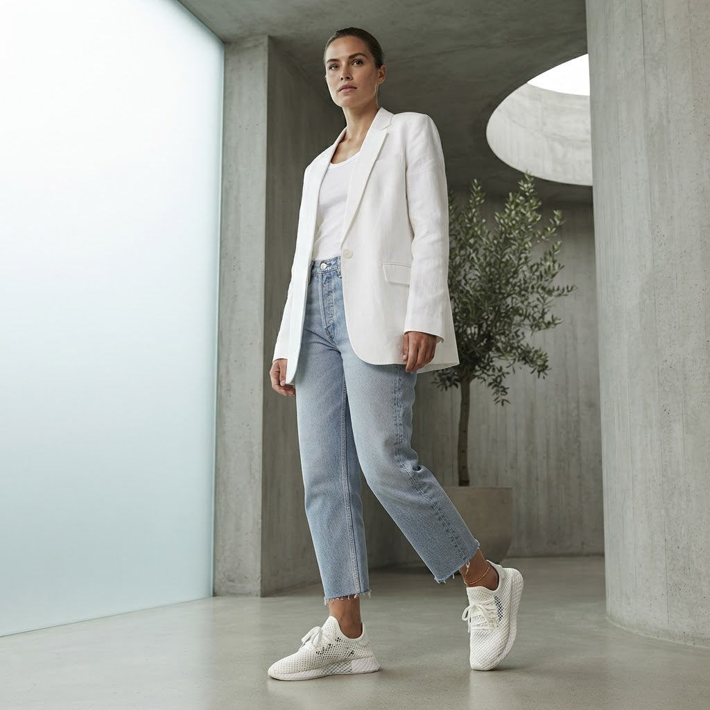 adidas Adidas Deerupt White Mesh Lifestyle Sneakers