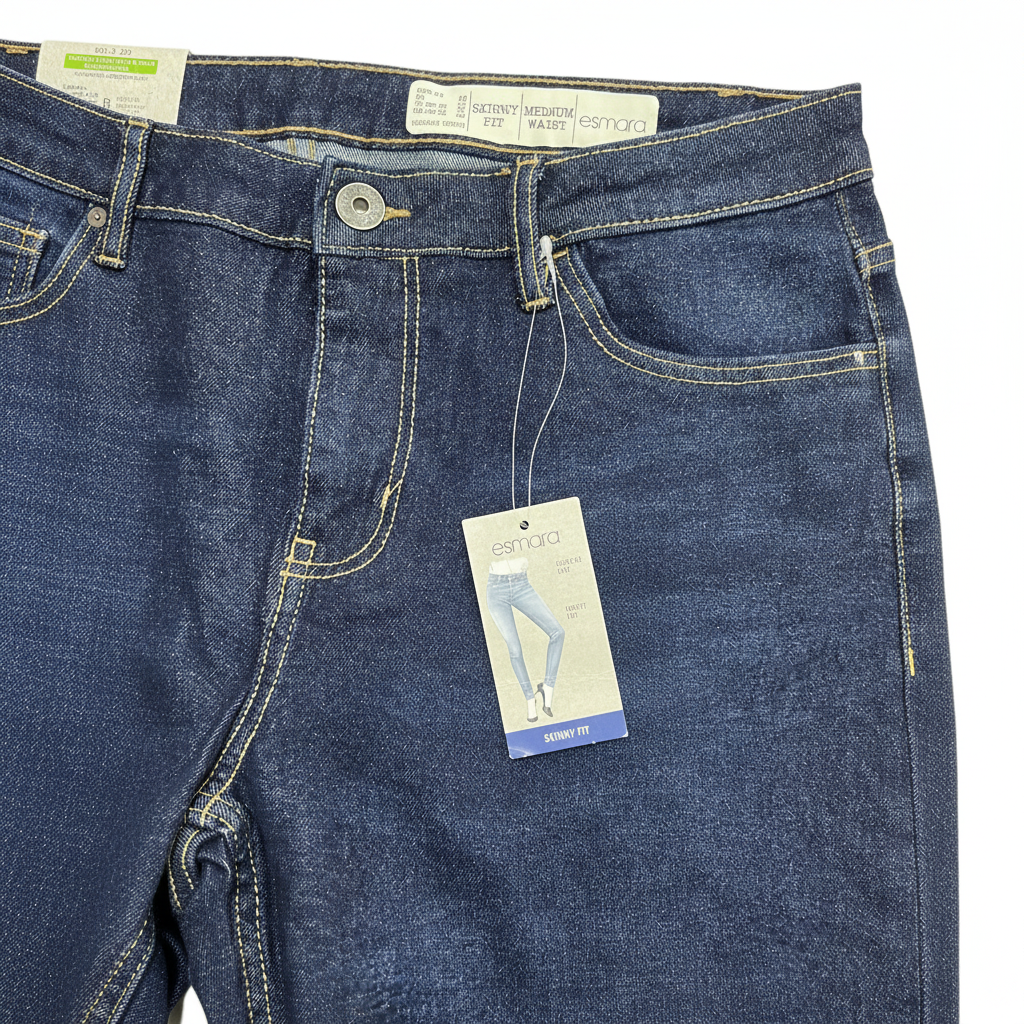 Esmara Women's Skinny Fit Regular Rise Dark Blue Jeans