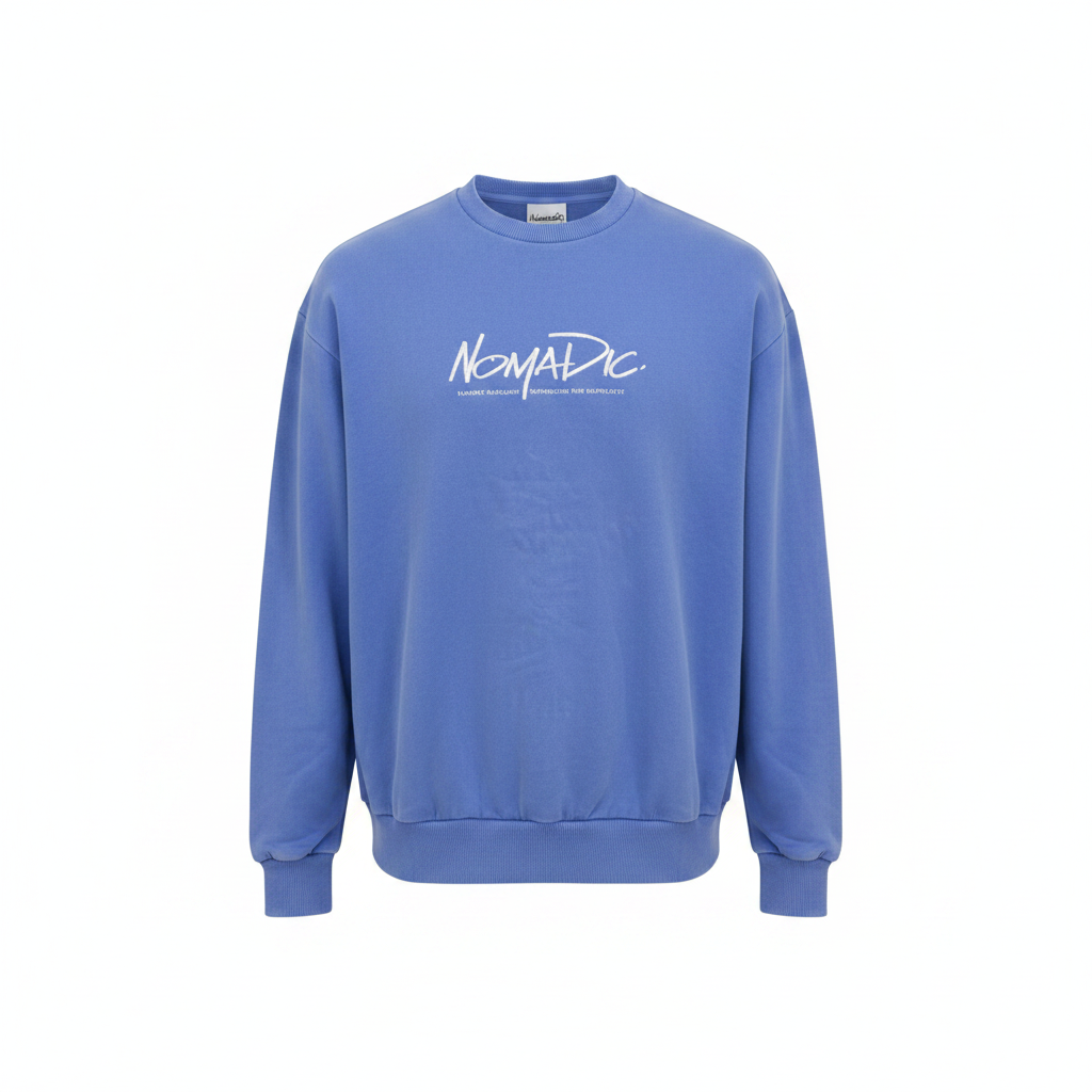 Nomadic Paradise Blue Crewneck Sweatshirt - Size S