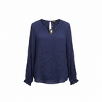 Esmara Women's Navy Blue Long Sleeve Blouse