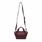 Guess Burgundy Pebbled Mini Crossbody Bag