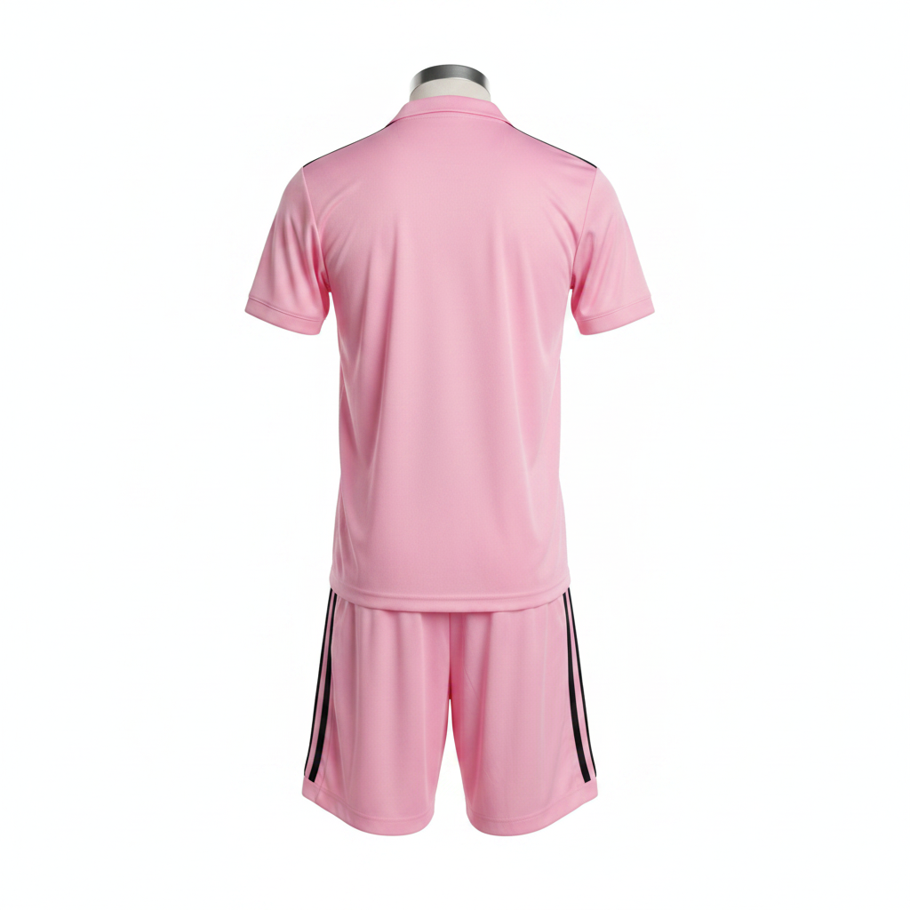 Kids Adidas Inter Miami CF Pink Soccer Jersey & Shorts Set