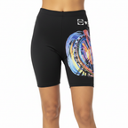 Esmara Women's Black Graphic Cycling Shorts - Size M