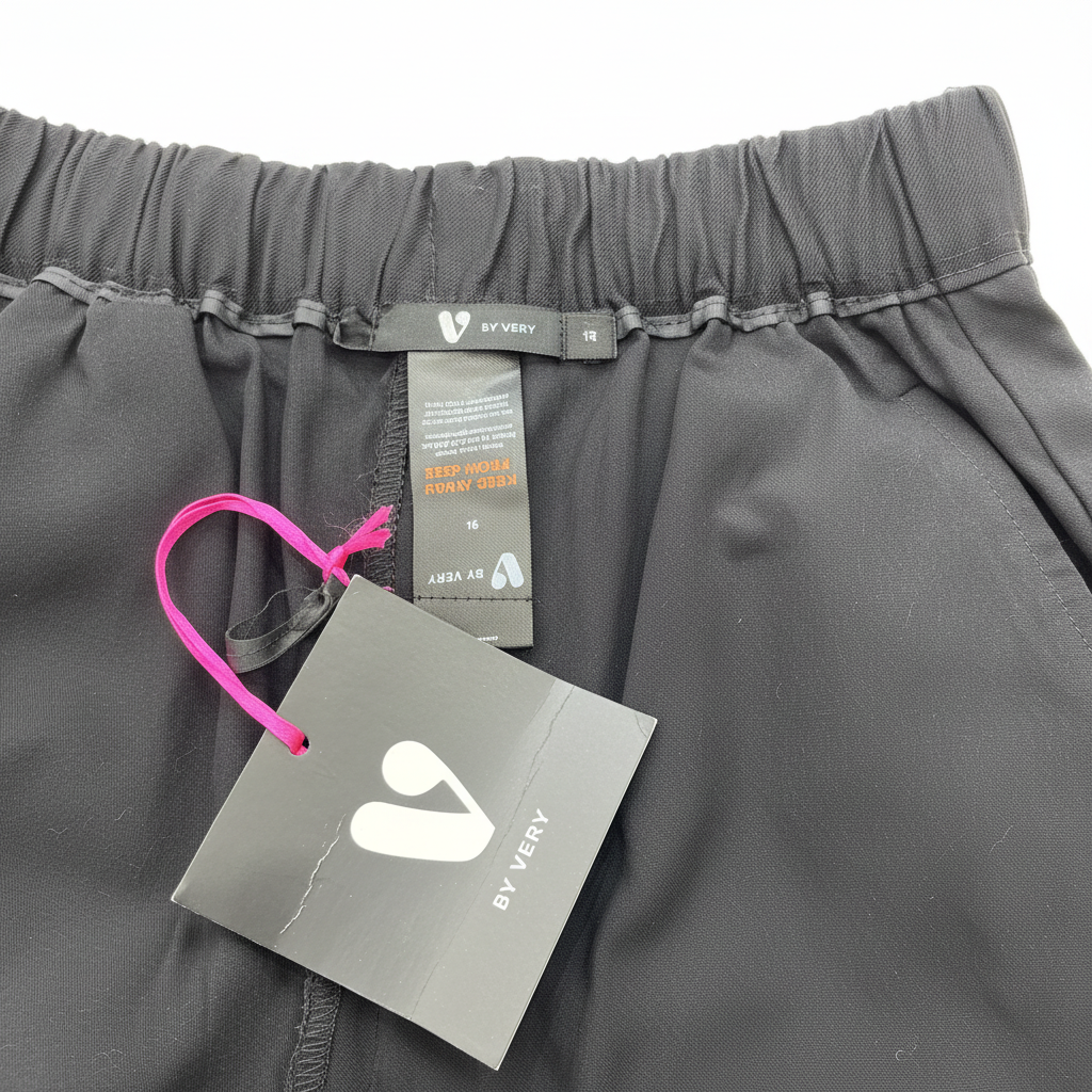 By Very Women's Black Cotton Twill Cargo Joggers