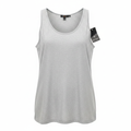 Women's Grey Heathered Scoop Neck Tank Top