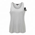 Women's Grey Heathered Scoop Neck Tank Top