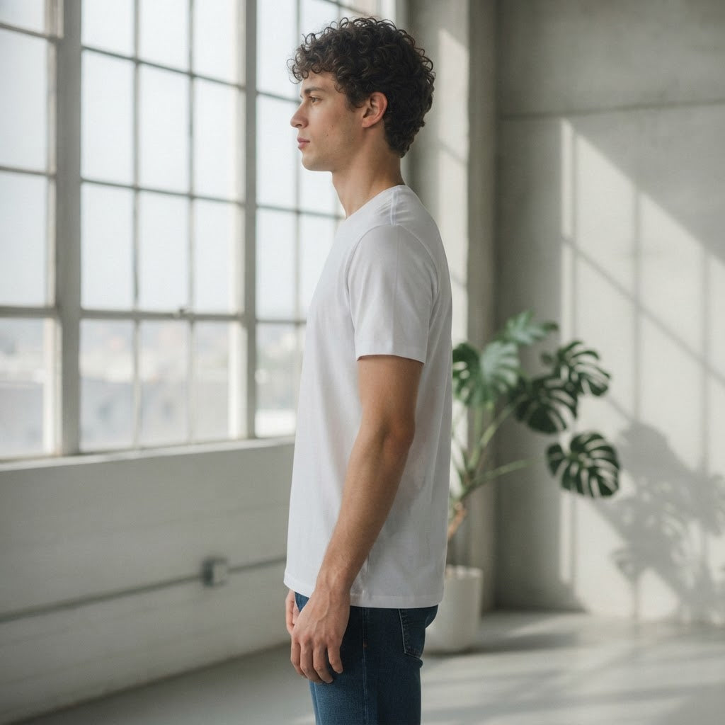 Calvin Klein White Crew Neck Cotton Jersey T-Shirt Regular F
