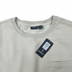 LIVERGY Men's Cream Organic Cotton Pocket Sweatshirt