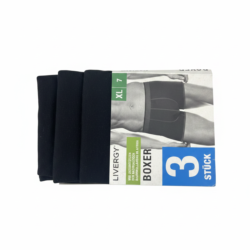 Livergy Men's Premium Cotton Boxer Shorts Underwear