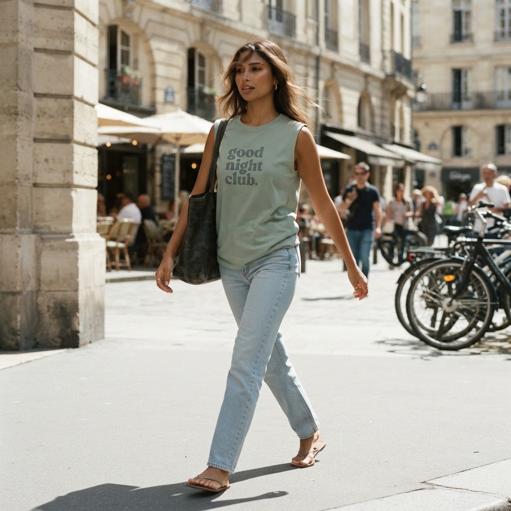 Target Sage Green Relaxed Graphic T-Shirt Good Night Club Pr