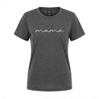 Emery Rose Charcoal Heather Grey Mama Script Graphic T-Shirt