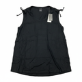 Esmara Women's Black Linen Tie-Shoulder V-Neck Top