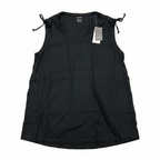 Esmara Women's Black Linen Tie-Shoulder V-Neck Top