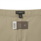 LIVERGY Men's Beige Utility Cargo Shorts with Drawstring