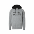 Friends Men's Grey How You Doin' Graphic Cotton Hoodie