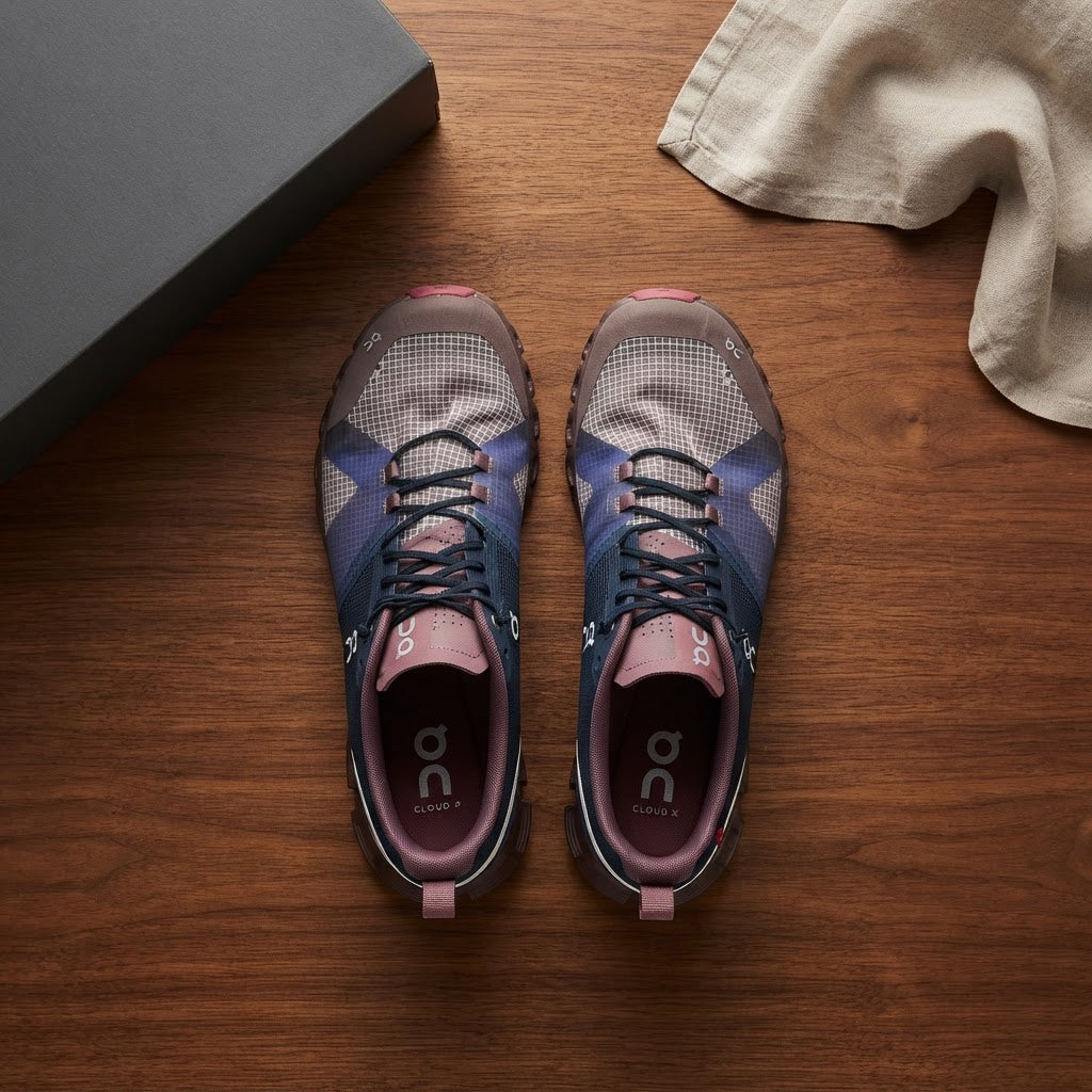 On On Cloud X Women's Running Sneakers - Navy/Grey