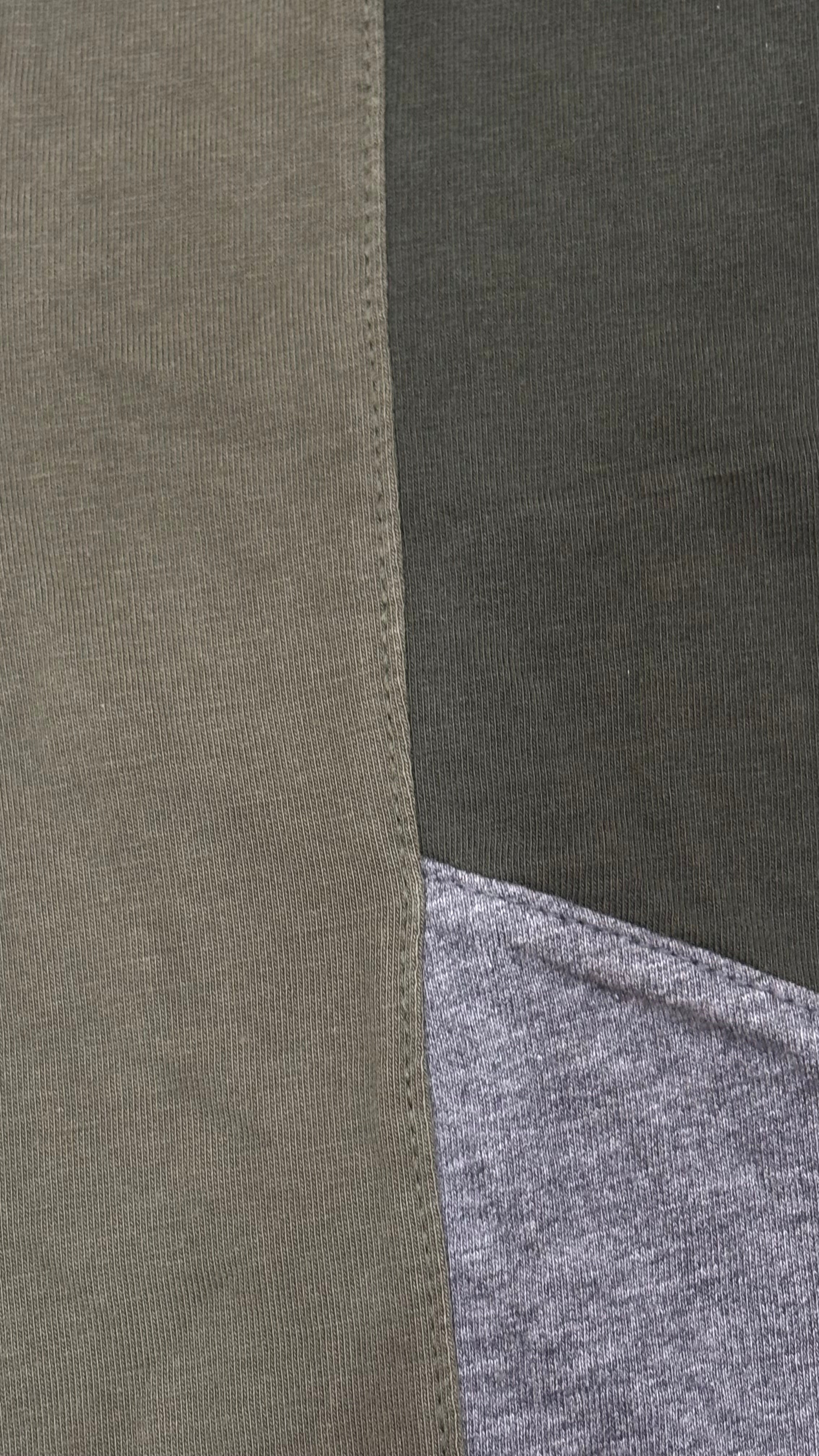 Nike Men's Color-Block Graphic Logo T-Shirt - Olive/Grey