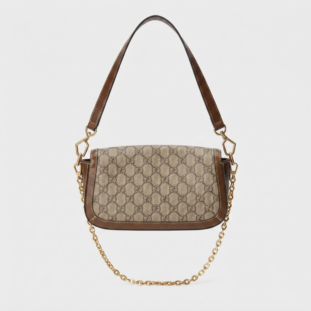 Gucci Gucci Horsebit 1955 Small GG Supreme & Leather Bag