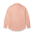 Splash Women's Peach Floral Long-Sleeve Button-Down Blouse