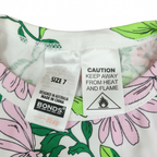 Bonds Kids Floral Long Sleeve Cotton Top - Size 7