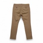 max Men's Camel Straight-Leg Cotton Chino Trousers