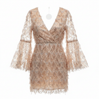 Something for Sarah Sequin Fringe Mini Dress Size 16