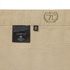 Angelo Litrico Men's Beige Straight-Leg Cotton Chino Trouser
