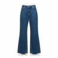 H&M High Waisted Wide Leg Blue Denim Jeans