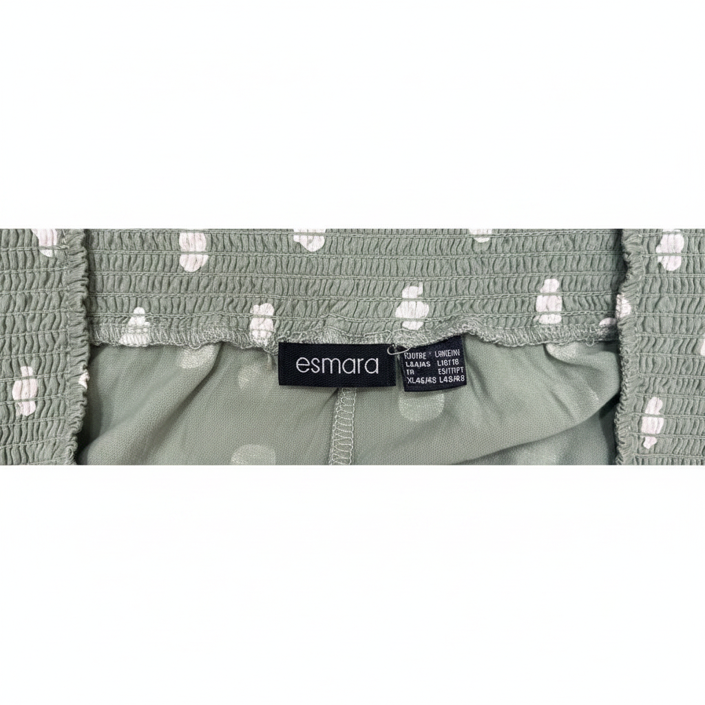 Green Heart Print High Waist Pyjama Bottoms