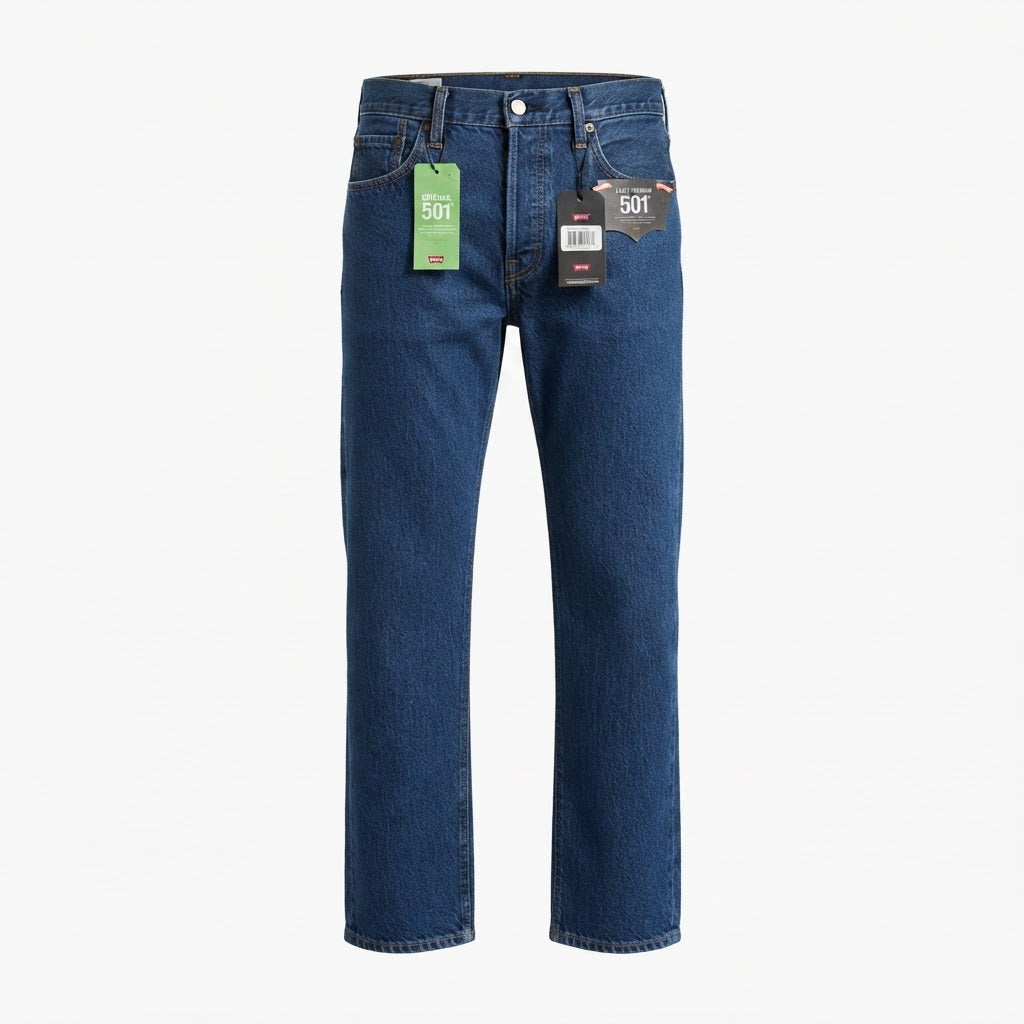 Levi's Levi's 501 Indigo Straight Leg Jeans with Button Fly