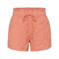 Women's Peach Ruffled Drawstring Summer Shorts